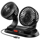 VÝKONNÝ VENTILÁTOR AUTO VENTILÁTOR DVOJITÝ 12V