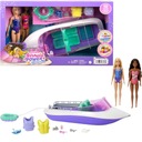 Motorový čln Barbie Morská víla + 2 bábiky Barbie HJK58