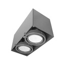 STROPNÉ SVIETIDLO BLOCCO GREY 2x7W GU10 LED