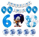 Sada Sonic Balloons 6 Narodeninový banner s ľubovoľným názvom