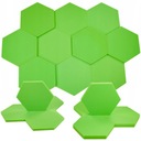 Akustické zvukotesné peny Zelené šesťuholníky