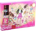 BÁBIKA BARBIE ŠTÝL ADVENTNÉHO KALENDÁRA A ŠIKLO 24 PRVKOV