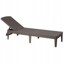 Polohovateľné záhradné ležadlo Jaipur Sun Lounger hnedé