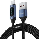 Kábel TOOCKI USB-C Type-C 6A PD QC + LCD METER 1m