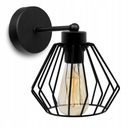 Retro nástenná lampa Wire Black Elegant Loft