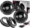 REPRODUKTORY DO AUTO JVC CS-J620X 165MM 16,5CM PRE VW GOLF 4 VAG / ADAPTÉRY