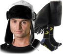 Zimná čiapka PILOTKA EXTREME ushanka + teplý šál 160 + BEZPEČNOSTNÉ ponožky