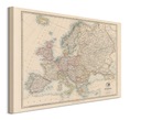 Obraz na plátne Stanfordská mapa Európy 1884 80x60 cm