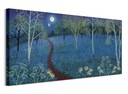 Obraz na plátne od Jo Grundy Forest at Night 100x50 cm