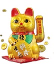 ČÍNSKA MAČKA ŠŤASTIA Japonská Maneki-neko 21cm