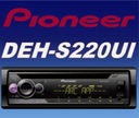 PIONEER DEH-S220UI 1-DIN AUX USB CD autorádio FLAC MP3