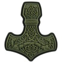 NÁPRAVA 3D ZNAK Mjölnir THOR'S HAMER VEĽKÉ PVC M-TAC OLIVE