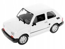 Welly POLISH FIAT 126p Metal Model 1:21 MALUCH Auto BIELY