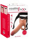 Remienok na dildo na Realistixxx 19,5 cm telovej farby