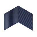 Dizajnový korkový panel NAVY BLUE 3D STRIPE