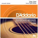 Str.D'addario EJ-15 10-47 Extra Light, Phosphor Br