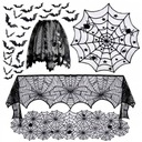 OBUS HALLOWEENSKÉ DEKORÁCIE ČIERNA ČIPKA