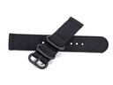 Remienok na hodinky 24MM BLACK Popruh Nylon NATO