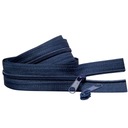 Páska na zips 3mm NAVY BLUE + 2 zipsy 1 meter