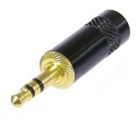 Zástrčka Rean NYS231BG 3,5 mm Jack. stereo