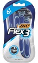 Holiaci strojček BiC Flex 3 - blister po 6