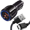 QC 3.0 NABÍJAČKA DO AUTO RÝCHLA + KÁBEL USB-C