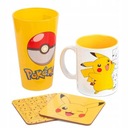 POKEMON PIKACHU DARČEKOVÝ SET HRNEK + SKLO + 2 X TANIER