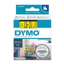 DYMO TAPE D1 24mm x 7M 53718 S0720980 BK / ŽLTÁ