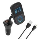 LDNIO Bluetooth 2USB FM vysielač, USB-C + kábel