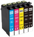 5x atramenty pre EPSON 502 XL XP-5100 WF-2800 WF-2860