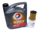 TOTAL QUARTZ 9000 5W40 5L FILTER 1109AY 1.4-1.6 HDI