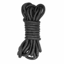 Viazacie lano Shibari Kinbaku čierne 5m