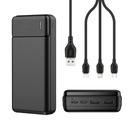 Power banka 30 000 mAh 12 W USB / USB-C s káblom 3 v 1