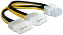 Napájací kábel pre karty PCIExpress 8pin 2x Molex