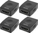 Adaptér Hama - HDMI 4K zásuvka čierna x4