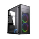 Puzdro Midi Tower Fornax M100RGB ATX, ventilátory RGB, Black Gembird