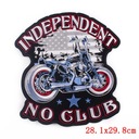 PATCH IRON MOTOCYKLOVÁ VESTA BUNDA NEZÁVISLÁ NO CLUB