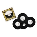 4 podložky pod hrnčeky na kávu Vinyl records