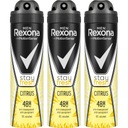 REXONA MEN Citrónový antiperspirant v spreji 3x150ml