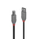 Lindy 36675 USB 2.0 A-B kábel čierny Anthra Line - 5m