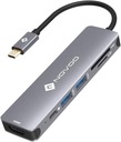 ADAPTÉR 6V1 HUB USB C 100W HDMI ČÍTAČKA SD HYZUO