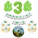 Set of DINOSAUR Balloons Dinosaurs 3 Birthday Name