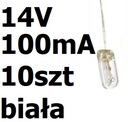 Žiarovka miniatúrna biela 4x10mm 14V 100mA 10ks