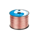 Reproduktorový kábel 100m 2x0,50mm CCA rolka Cabletech