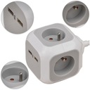 Power Strip Predlžovacia kocka CUBE 4Gn Kábel 1,4m 2xUSB BRENNENSTUHL