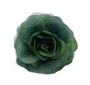 Brošňa Pin Flower Ruža látka Zelená 9 cm / 2898