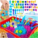 Kinetic Sand Colors Set XXL 4,5 kg Forms Letters Sandbox Pool