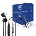 Káblové slúchadlá 3mk Wired Earphones s 3,5 mm minijack konektorom, čierne