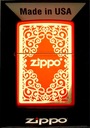 ZIPPO METALICKÝ ČERVENÝ ORNAMENTÁLNY LASEROVÝ zapaľovač 60006156