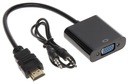 HDMI na VGA + audio prevodník SPH-VA02 Black